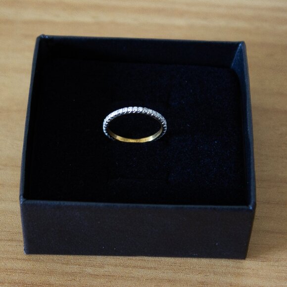 Erstwhile Zephyr Ring, Diamond Eternity Band, Size 5 - Picture 4 of 12